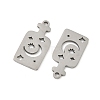 201 Stainless Steel Pendants STAS-P428-02B-P-2