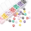 91Pcs 7 Colors Handmade Polymer Clay Beads CLAY-YW0001-38-5