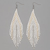 Bohemian Style Handmade Beaded Tassel Earrings for Women JF0314-4-1