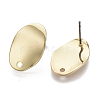 Smooth Surface Iron Stud Earring Findings IFIN-N005-15-2
