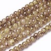Spray Painted Glass Beads Strands GLAA-A038-A-58-1