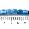 Handmade Lampwork Chevron Beads Strands LAMP-K041-01B-07-5