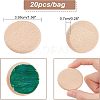 Unfinished Wooden Discs WOOD-WH0030-13-3