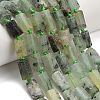 Natural Prehnite Beads Strands G-C289-A04-01-1