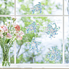 16 Sheets 4 Styles Waterproof PVC Colored Laser Stained Window Film Adhesive Static Stickers DIY-WH0314-065-7
