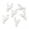 Non-Tarnish 201 Stainless Steel Charms STAS-C021-06P-Y-1
