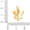 304 Stainless Steel Textured Links Connector Charms STAS-K302-02H-G-3
