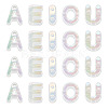 50Pcs 5 Styles UV Plating Rainbow Iridescent Acrylic Beads OACR-TA0004-67G-2