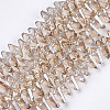 Electroplate Glass Beads Strands EGLA-S176-05A-B02-1