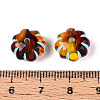 Painted Transparent Acrylic Beads OACR-T029-03D-3