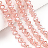 Electroplate Glass Beads Strands EGLA-A034-T10mm-A34-4