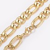 Men's 304 Stainless Steel Textured Figaro Chain Necklaces NJEW-I205-22A-2