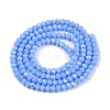 Electroplate Opaque Solid Color Glass Beads Strands EGLA-A044-P2mm-L17-2