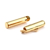 304 Stainless Steel Slide On End Clasp Tubes X-STAS-C044-08A-G-3