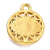 Golden Brass Enamel Pendants KK-P197-13C-G-3
