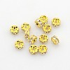 Brass Rhinestone Spacer Beads X-RB-A014-L4mm-01G-NF-1