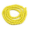 Opaque Solid Color Glass Beads Strands EGLA-A034-P3mm-D26-3