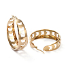 201 Stainless Steel Thick Hoop Earrings X-EJEW-I245-37A-2
