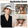 3Pcs 3 Styles Cotton with Glass & Plastic Beads Hat Bands DIY-CA0007-55-7