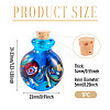 Handmade Lampwork Perfume Bottle Pendants LAMP-TADJ0001-05D-3