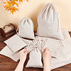   18Pcs 3 Sizes Linen Pouches ABAG-PH0001-46-3