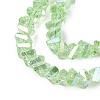 Electroplate Transparent Glass Beads Strands EGLA-Q139-01A-A18-3