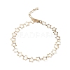 Ion Plating(IP) 304 Stainless Steel Star Link Chain Anklets for Men Women STAS-B039-14G-1