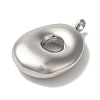 Non-Tarnish 304 Stainless Steel Pendants STAS-M017-08P-16-2