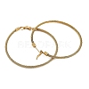 Ion Plating(IP) 304 Stainless Steel Ring Hoop Earrings for Women EJEW-M023-08A-1