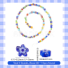 Handmade Millefiori Glass Bead Strands LAMP-LT0001-09A-2