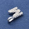925 Sterling Silver with Cubic Zirconia Charms STER-Q004-01M-S-2