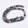 Natural Indian Agate Beads Strands X-G-L083-8mm-15-2