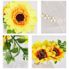 Silk Cloth Imitation Flower Wrist AJEW-CP0001-39-4