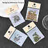 SHEGRACE Brass Pave Clear Cubic Zirconia Connector Charms XGRQ3P326-640P-6