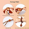 Braided Wax Rope Cord Macrame Pouch Necklace Making NJEW-J007-03-4