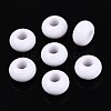 Valentine's Day Opaque Acrylic European Beads SACR-N019-03M2-6