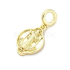Brass Saint European Dangle Charms KK-D325-26G-02-2
