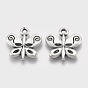 Tibetan Style Alloy Charms TIBEP-T052-15AS-RS-1