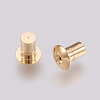 Brass Ear Nuts X-KK-T014-55G-2