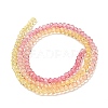 Transparent Painted Glass Beads Strands X1-DGLA-A034-T1mm-A07-5