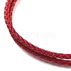 Polyester Cord Braided Necklace Makings MAK-L043-03G-12-2