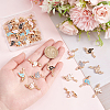   50Pcs 5 Style Alloy Enamel Pendants ENAM-PH0002-24-3