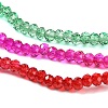 Transparent Painted Glass Beads Strands DGLA-A034-T1mm-A24-4