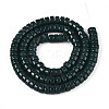 Opaque Solid Color Glass Beads Strands GLAA-N026-3x6mm-10-2
