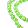 Natural Mashan Jade Round Beads Strands G-D263-6mm-XS17-3