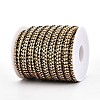 Iron Rhinestone Cup Chains CH-T006-04G-06-2