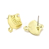 Rack Plating Alloy Stud Earring Finding FIND-C053-09B-G-2