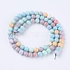 Natural Gemstone Imitation Rainbow Alashan Agate Strands G-O183-05C-1-2