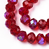 Electroplate Glass Beads Strands LS-EGLA-A034-T8mm-L20-3