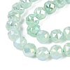 Anti-Tarnish Electroplate Glass Beads Strands GLAA-N064-10mm-12-4